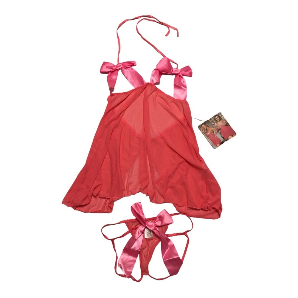 Chic Me Pink Lingerie Set Size 12-14